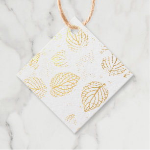 Autumn, Leaves Pattern Favour Tags