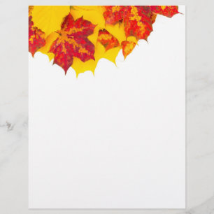 Autumn leaves pattern flyer