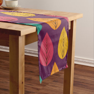 Autumn Leaves Pattern Long Table Runner