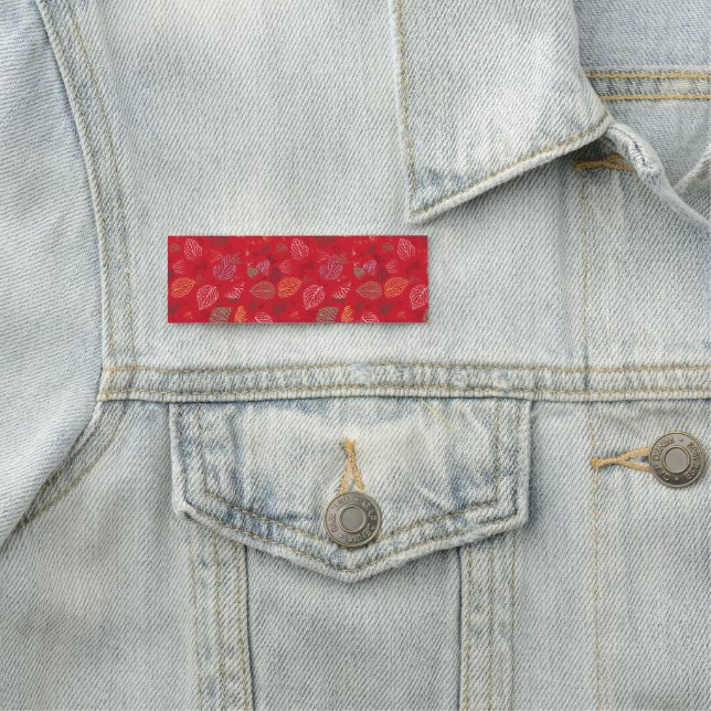 Autumn, Leaves Pattern Name Tag (In Situ)