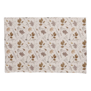 Autumn Leaves Pattern Pillowcase