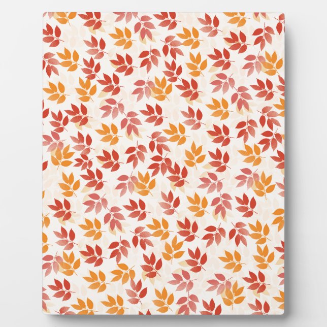 Autumn Leaves Pattern Plaque (Front)