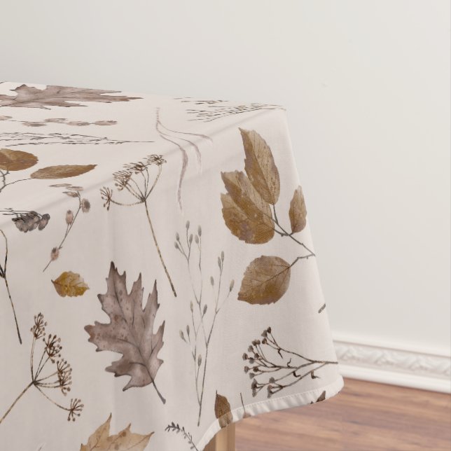 Autumn Leaves Pattern Tablecloth (In Situ)