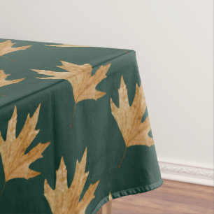 Autumn leaves pattern tablecloth