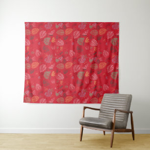 Autumn, Leaves Pattern Tapestry