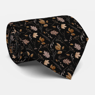 Autumn Leaves Pattern Tie