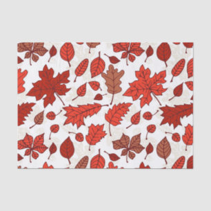 Autumn leaves pattern tissue paper