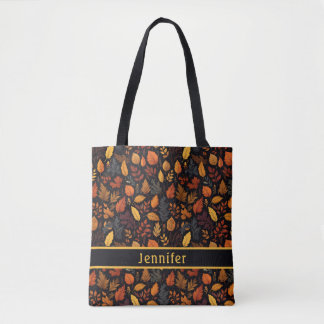 Autumn Leaves Pattern Tote Bag