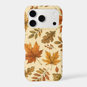 Autumn Leaves Pattern Watercolor Fall Foliage