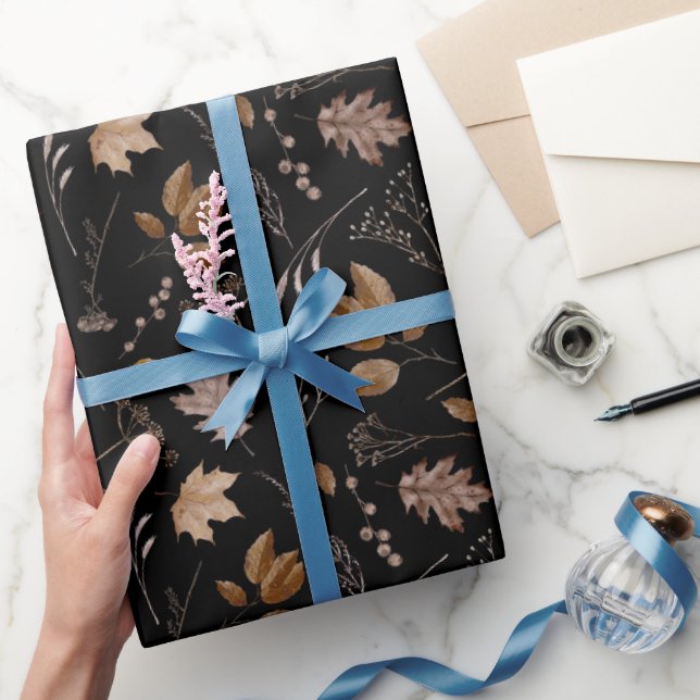 Autumn Leaves Pattern Wrapping Paper (Gifting)