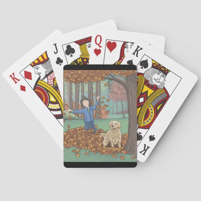 Autumn Leaves Playing Cards (Back)