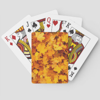 Autumn Leaves Playing Cards