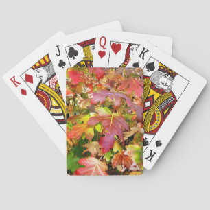 'Autumn Leaves'  Playing Cards