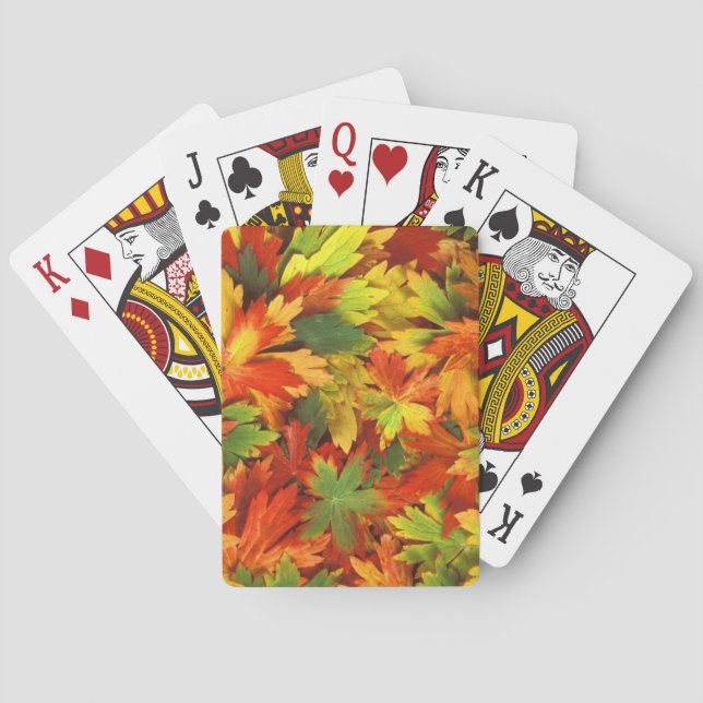 Autumn  Leaves Playing Cards (Back)