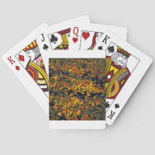 Autumn leaves playing cards
