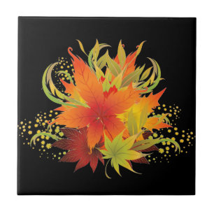 Autumn Leaves Pop Tile