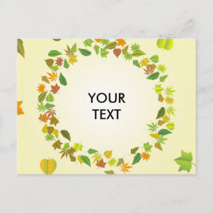 Autumn leaves postcard