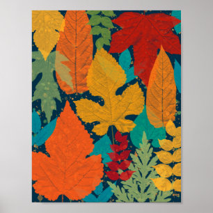 Autumn leaves poster