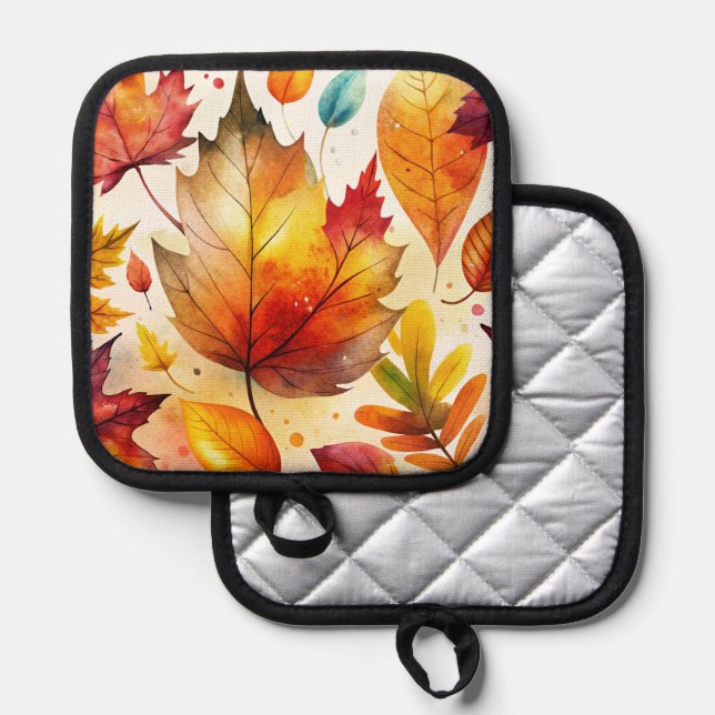 Autumn Leaves Pot Holder (Front/Back)