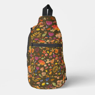 Autumn Leaves Print Cut Sew Bag