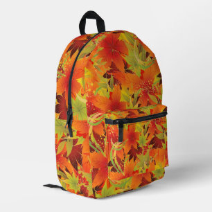 Autumn Leaves  Printed Backpack