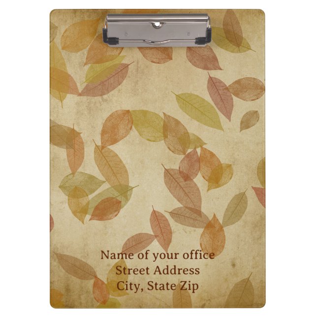 Autumn Leaves Professional Clipboard (Front)