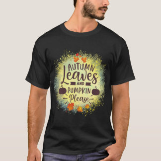 Autumn leaves pumpkin please Oversized T-Shirt