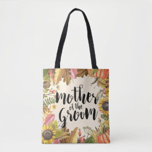 Autumn Leaves Pumpkin Wedding Mother of the Groom Tote Bag