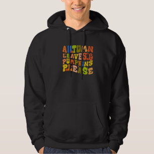 AUTUMN LEAVES & PUMPKINS PLEASE Fall Season Graph Hoodie