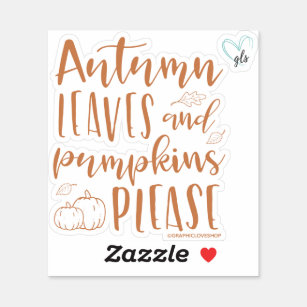 Autumn Leaves & Pumpkins Please ©GraphicLoveShop
