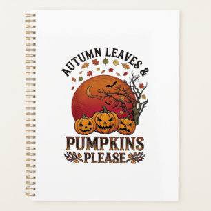 Autumn Leaves Pumpkins Please Halloween Bats Trees Planner
