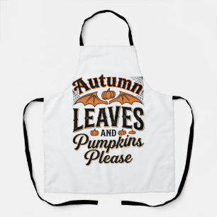 Autumn Leaves Pumpkins Please Vintage Fall_1 Apron
