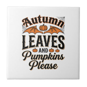 Autumn Leaves Pumpkins Please Vintage Fall_1 Tile