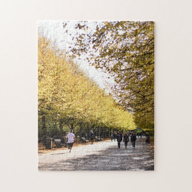 Autumn Leaves Regent's Park London UK Jigsaw Puzzle (Vertical)
