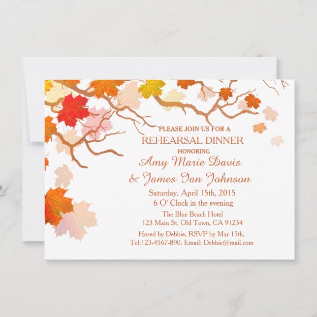 Autumn leaves rehearsal dinner invites autm2 (Front)