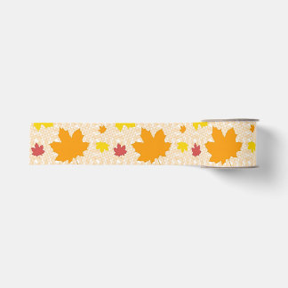 Autumn Leaves Ribbon Grosgrain Ribbon