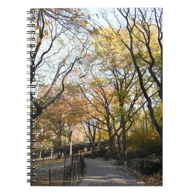 Autumn Leaves Riverside Park New York City NYC Notebook (Front)