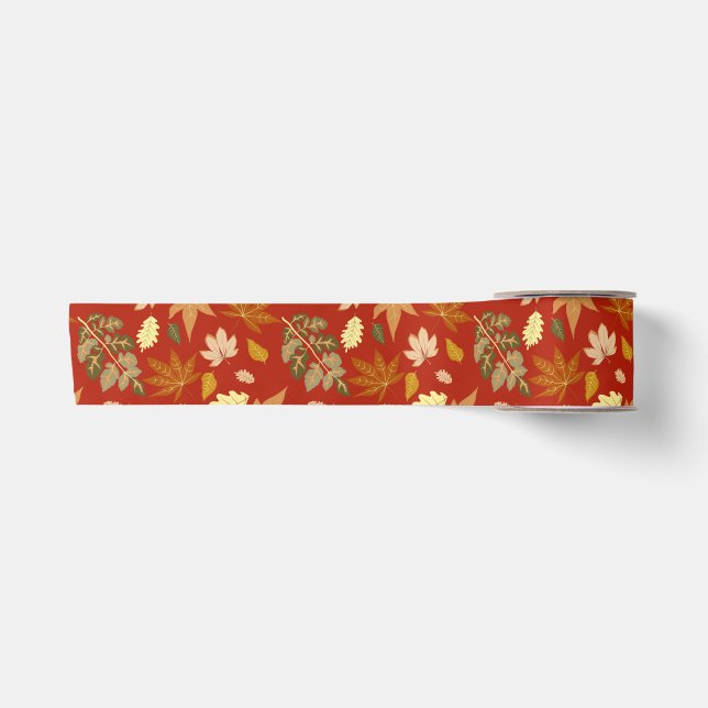 Autumn Leaves Satin Ribbon (Front)