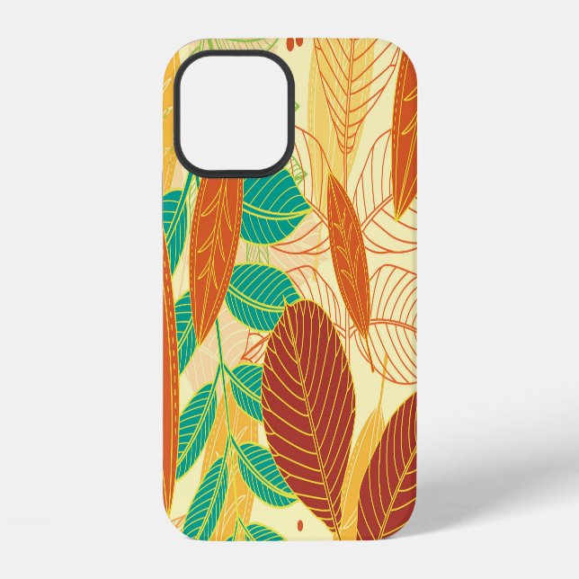 Autumn Leaves Seamless Pattern iPhone Case (Back)