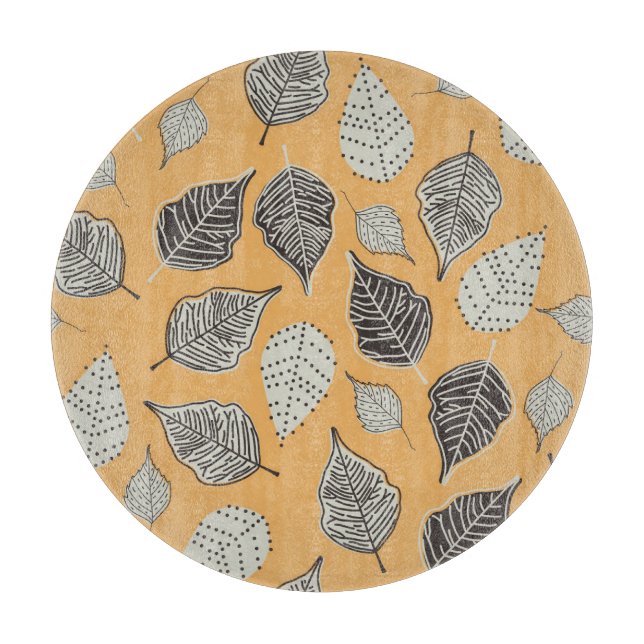 Autumn leaves, seamless vintage pattern. cutting board (Front)