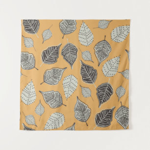 Autumn leaves, seamless vintage pattern. tapestry