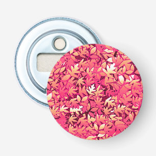 Autumn leaves, shades of red and orange bottle opener