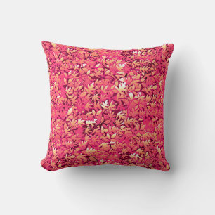 Autumn leaves, shades of red and orange cushion