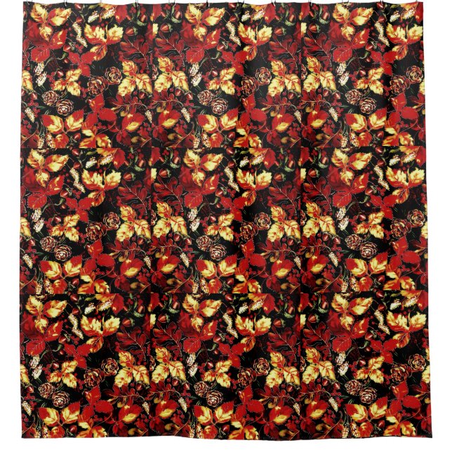 Autumn Leaves Shower Curtain (Front)