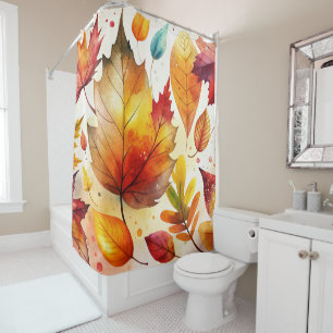Autumn Leaves Shower Curtain