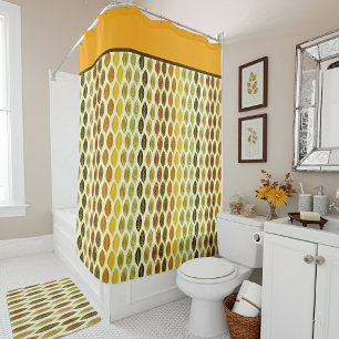 Autumn leaves shower curtain