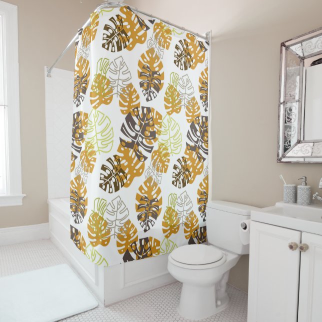 autumn leaves shower curtain (In Situ)