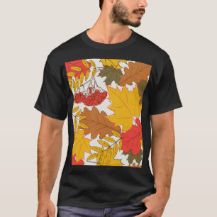 Autumn leaves, simple seamless pattern T-Shirt