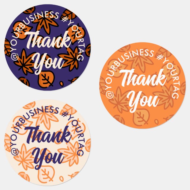 Autumn Leaves Social Media Small Business ThankYou (Group)