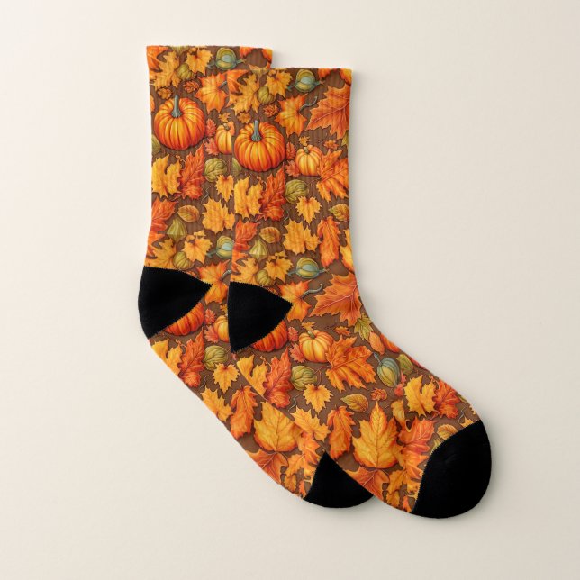 Autumn Leaves Socks (Pair)